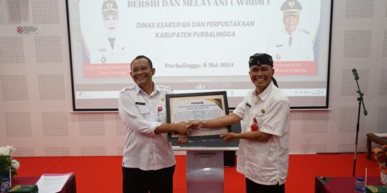 PENCANANGAN ZONA INTEGRITAS, BUDAYA BERSIH MELAYANI SUDAH TERBENTUK DI DINARSPUS PURBALINGGA